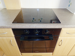 Looking down towards the lounge area